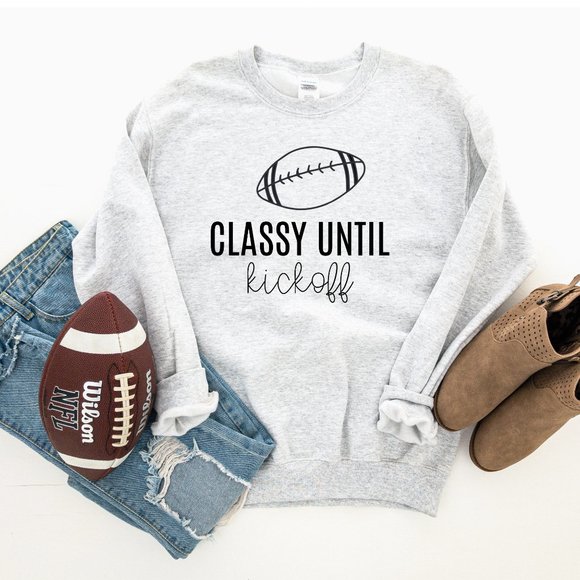 Football Sweatshirt | Fall Sweatshirt - Picture 1 of 2